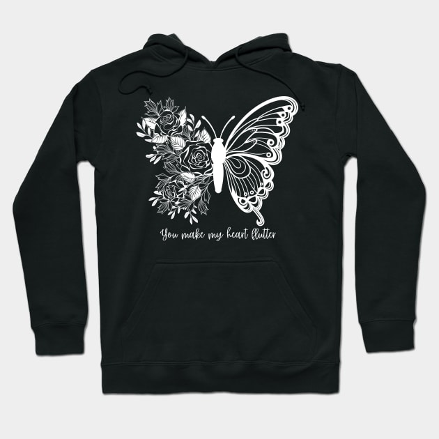 You make my heart flutter Hoodie by InfiniteZone